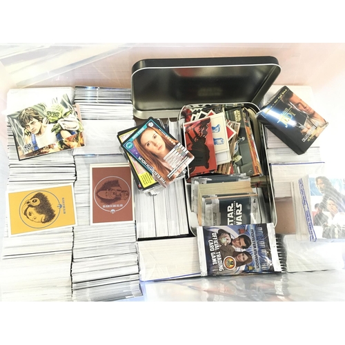 50 - A Box Containing an Assortment of Doctor Who and Topps Star Wars Trading Cards-Monster Invasion. epi... 