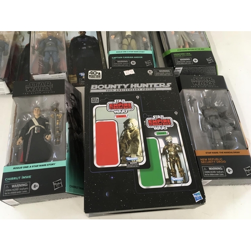 60 - A collection of Star Wars Black series figures all in original packaging