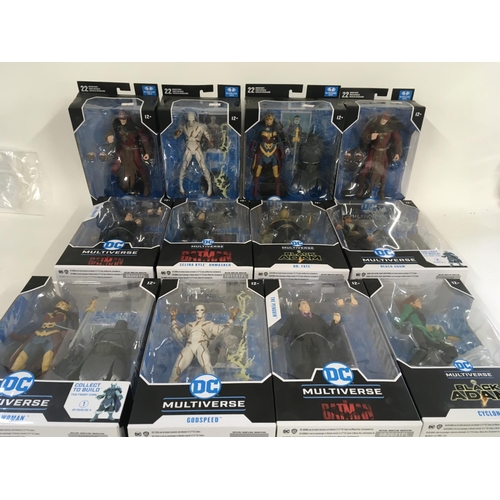 61 - A collection of 12 sealed boxed DC McFarlane action figures