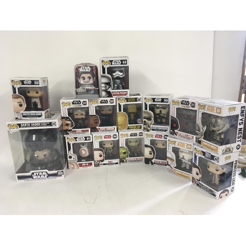 70 - A collection of funko pop Star Wars figures