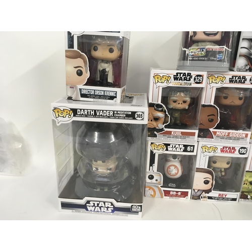 70 - A collection of funko pop Star Wars figures