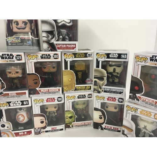 70 - A collection of funko pop Star Wars figures