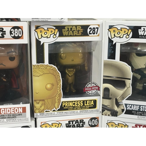 70 - A collection of funko pop Star Wars figures