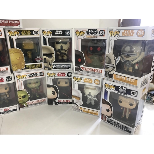 70 - A collection of funko pop Star Wars figures