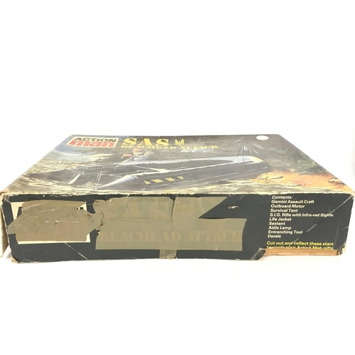 713 - A Boxed Palitoy Action Man SAS Beachhead Attack Set. Box is worn.