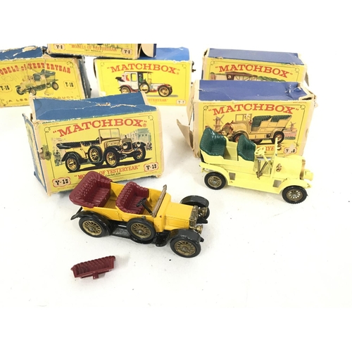 717 - A Collection of Early Matchbox Models Of Yesteryear. Boxes are Worn.