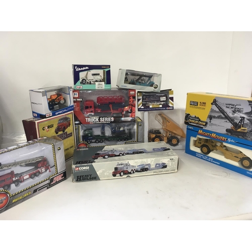 96 - A collection of boxed diecast vehicles by various manufacturers including Corgi..Maidstone..KDW..He-... 