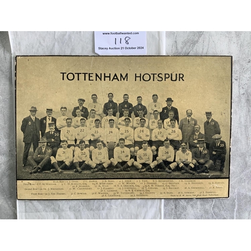 118 - Tottenham 1913 - 1914 Large Squad Group Picture: Last season pre 1st World War is mounted with each ... 