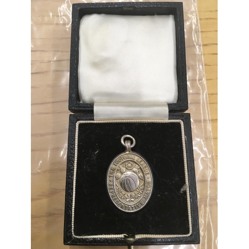 13 - 1965 English League v Irish League Football Medal: Issued to West Broms John Kaye for playing for En... 