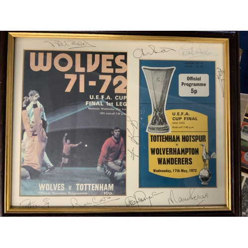 133 - Tottenham Big Match Signed Framed Displays: Just about everything covered in these nice displays of ... 