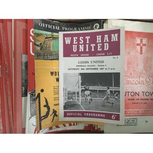 1342 - 1960s Football Programmes: Very wide range of teams in very good condition. (250)