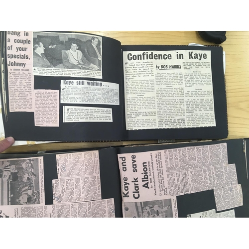 14 - John Kaye West Brom Personal Football Scrapbooks: Superb history of the great player in his own scra... 