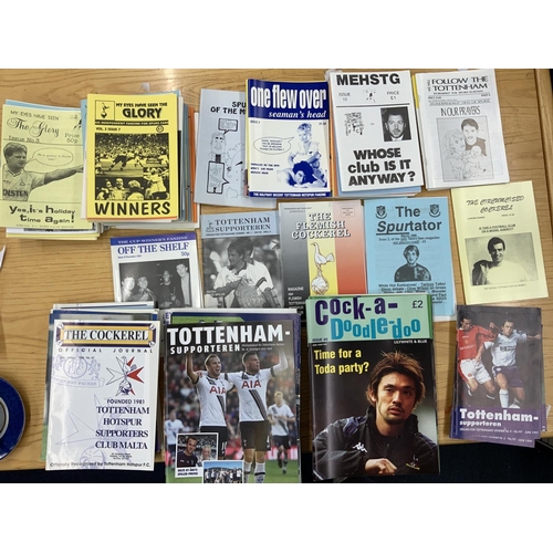 141 - Tottenham Football Fanzine Collection: Many different titles One Flew Over, Cock a Doodle Doo, MEHST... 