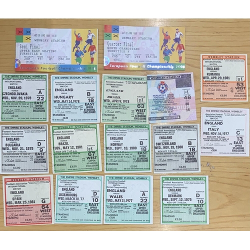 143 - Tottenham 77/78 + England Football Tickets: 11 home tickets for Spurs in their 2nd division season p... 