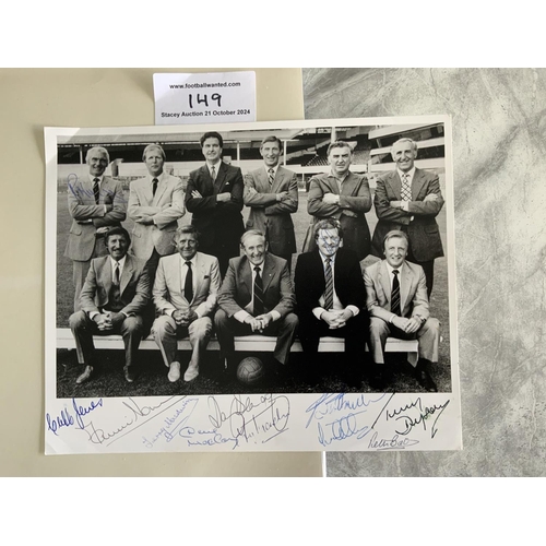 149 - Tottenham 1961 Fully Signed Reunion Football Photo: Famous double winning team large photo signed by... 