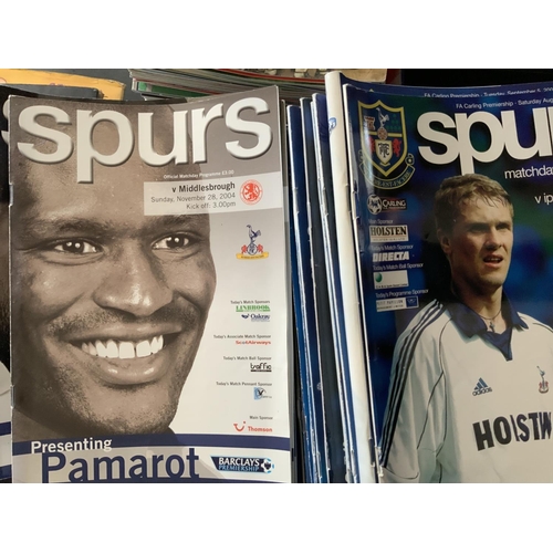 176 - Tottenham Home Football Programme Collection: From 77/78 to 09/10 with many complete seasons includi... 