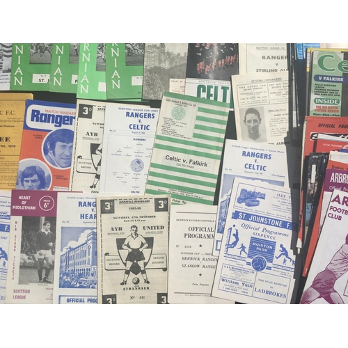 191 - Scottish Football Programmes: Over 40 60s and 70s from a wide range of teams plus a few more recent.... 