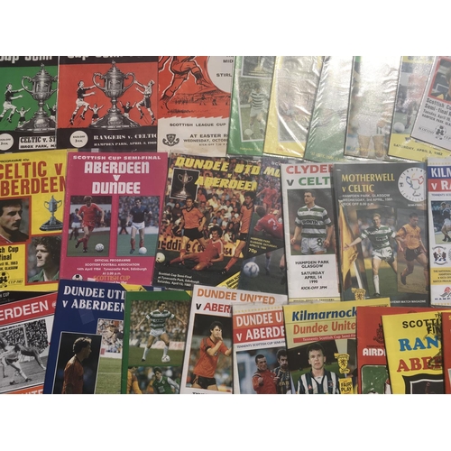 192 - Scottish Big Match Football Programmes: From the 60s onwards to include semi finals and finals from ... 