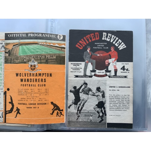 197 - Wolves 1950s Sets Of Football Programmes: 21 aways from 56/57 in fair condition. From the championsh... 