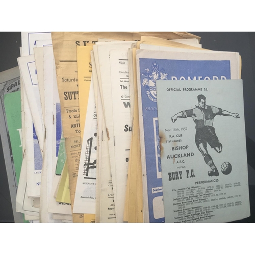 209 - 1960s Non League Football Programmes: A lot of early 60s and earlier present with good Weymouth Scar... 