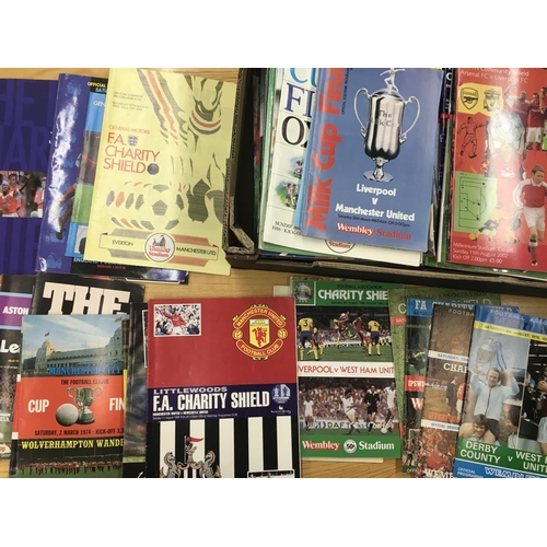 230 - League Cup Final + Charity Shield Football Programmes: 44 x League Cup and 39 Charity Shields from t... 