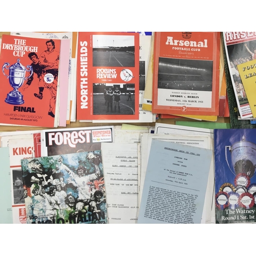 233 - Minor Big Match Football Programmes: Wide ranging to include Texaco Cup, Watney Cup, Welsh Cup, Non ... 