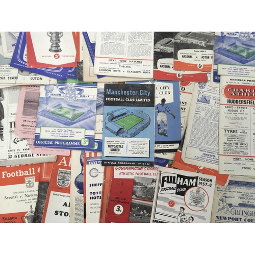 234 - 1950s Football Programmes: Includes 50/51 Gillingham, Tottenham Festival of Britain, 52/53 Millwall ... 