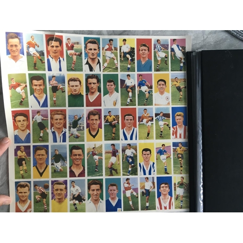 500 - 1961 Famous Footballers Uncut Complete Football Cards: From maker Primrose (FBSI) with all 50 cards ... 