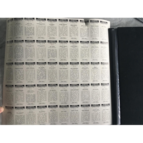 500 - 1961 Famous Footballers Uncut Complete Football Cards: From maker Primrose (FBSI) with all 50 cards ... 