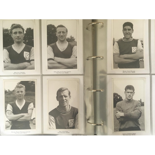 652 - Old Football Photo Collection: Home made postcard sizes mainly in black and white with photos of pla... 