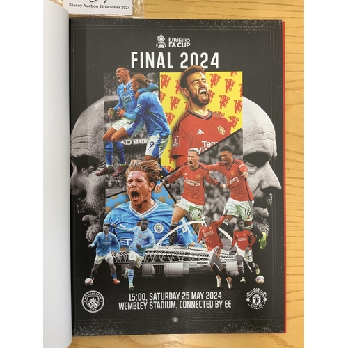 67 - 2024 Hardback FA Cup Final Football Programme: Manchester United v Manchester City Ltd edition Club ... 