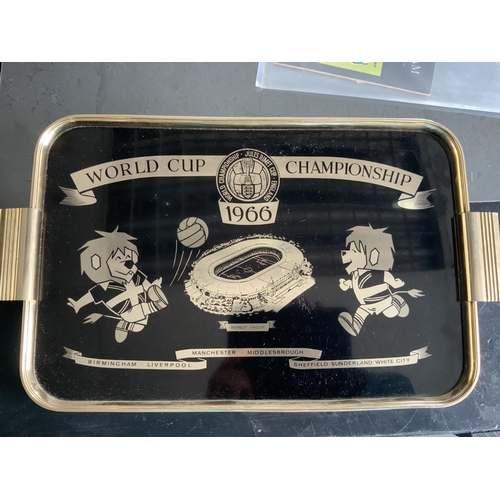 84 - 1966 Football World Cup Willie Tray: 18 x 12 inch attractive excellent condition tray featuring Will... 