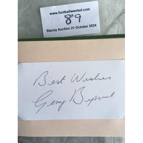 89 - 1966 World Cup Complete England Squad Football Autographs: Original green World Cup Willie autograph... 