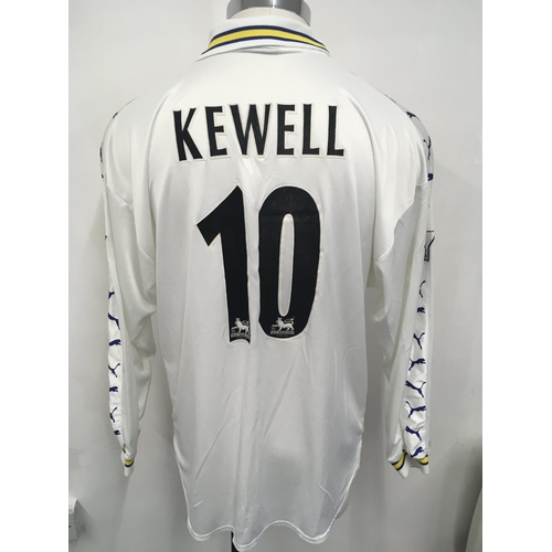 Leeds United 1998 - 2000 Kewell Match Worn Football Shirt: Long