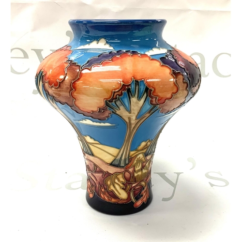 1056 - A 2002 Moorcroft Pottery Wanderers Sky vase by Emma Bossons, 20cm.