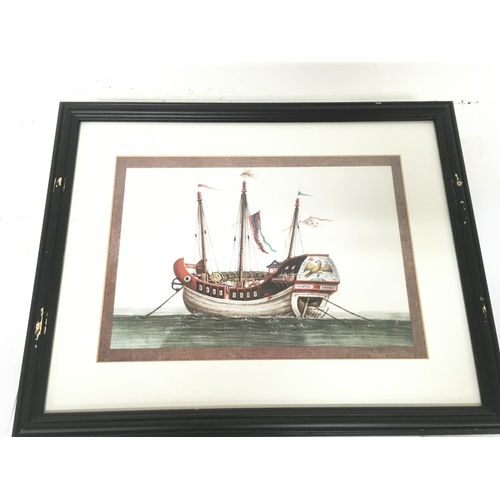 849 - A Collection 20th century framed Chinese rice paper drawings , frame dimensions 48x38cm