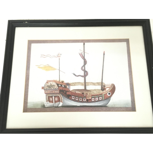 849 - A Collection 20th century framed Chinese rice paper drawings , frame dimensions 48x38cm