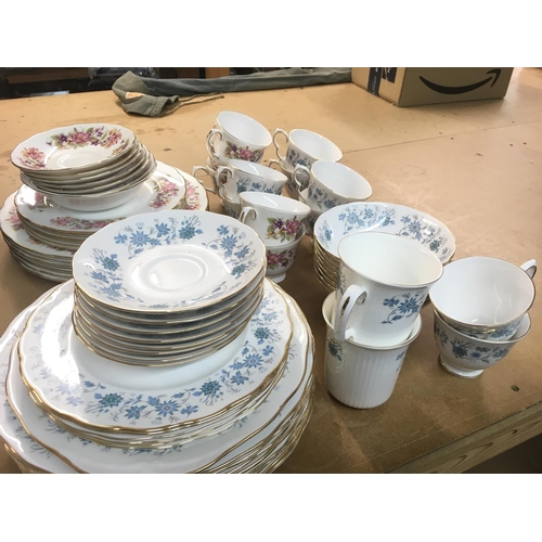 931 - Colclough porcelain tea sets including plates, cups, saucers etc. This lot cannot be posted. NO RESE... 