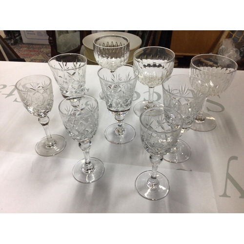 972 - A collection of Edwardian drinking glasses. NO RESERVE