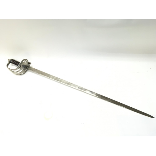 1493 - An Indian army infantry sword , blade 80cm long. Total sword length 98cm. This lot cannot be posted