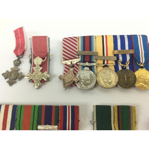 1535 - A collection of miniature British war medals including Order of the British Empire, distinguished co... 