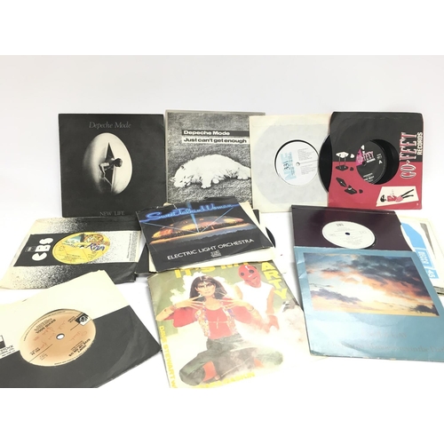 1810 - A Collection of singles, including Depeche Mode, ELO, soft cell etc. postage category B. NO RESERVE