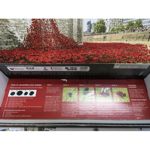 1019 - Tower of London Ceramic poppy by Paul Cummins with original box and COA.