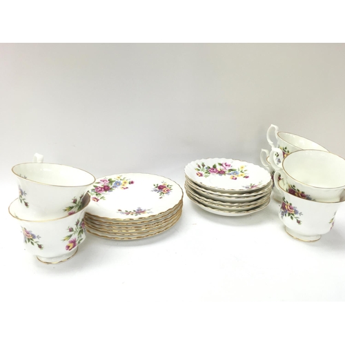 1043 - A Royal Albert floral tea set. This lot cannot be posted. NO RESERVE