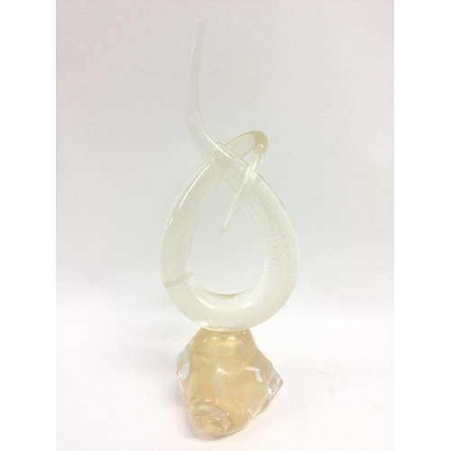 1056 - A Studio art glass ornament , 29cm tall. This lot cannot be posted. NO RESERVE