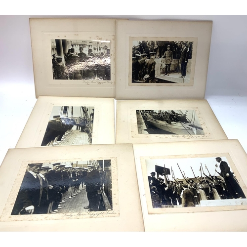 1824 - A small collection of Early Daily Mirror Sea Scouts press photographs on board mounts , each with pr... 