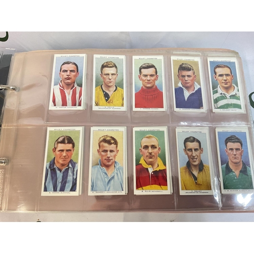 1865 - A collection of cigarette card albums including Wills football players, 1930s Churchmans football pl... 