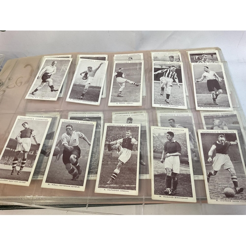 1865 - A collection of cigarette card albums including Wills football players, 1930s Churchmans football pl... 