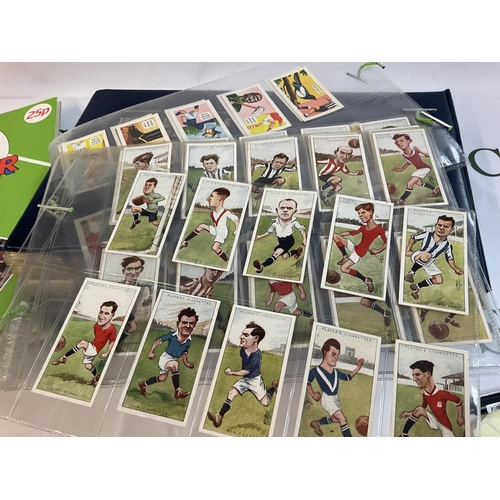 1869 - A collection of Brooke bond cigarette cards , action portraits of famous footballers by Sigma sport ... 