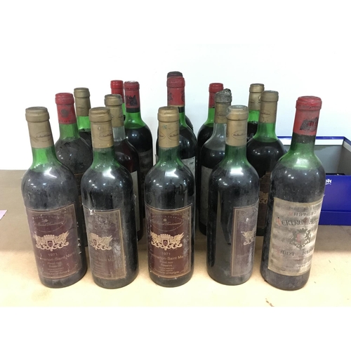 2018 - A Collection of sixteen vintage wines including 1971 Szentmarton- Saint Martin, Chateau Du Marquis 1... 